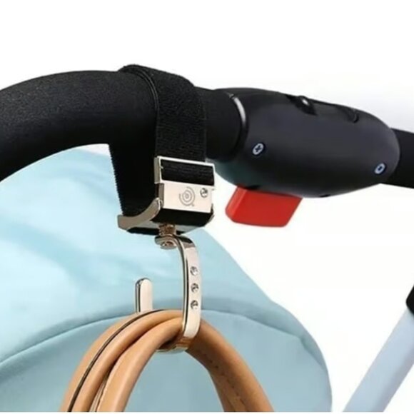 1pc. Silver High Quality Fashionable And Beautiful Zinc Alloy Stroller Hooks - Picture 7 of 7